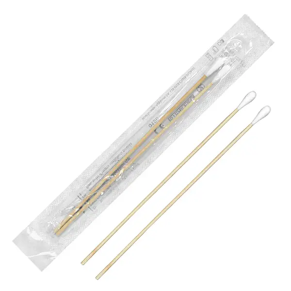 Wooden swab-Sticks DUO for smear-testing 