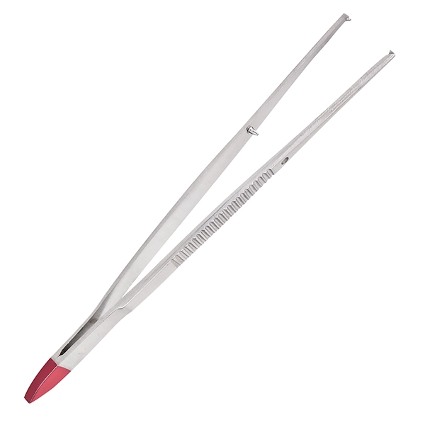 Surgical forceps with guiding pin 